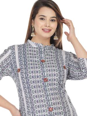 Grey embroidered cotton embroidered-kurtis 5