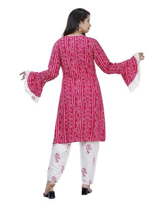 Pink embroidered rayon embroidered-kurtis 5