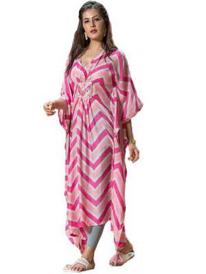 Pink embroidered cotton embroidered-kurtis 3