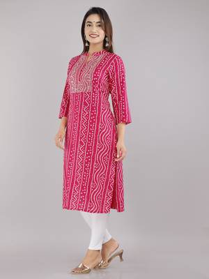 Pink embroidered rayon embroidered-kurtis 3