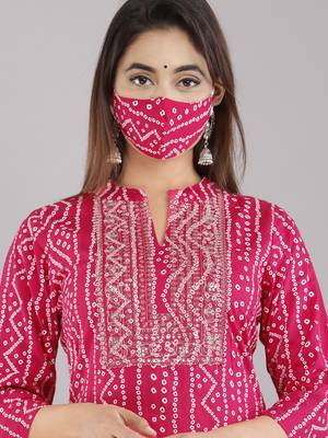 Pink embroidered rayon embroidered-kurtis 4