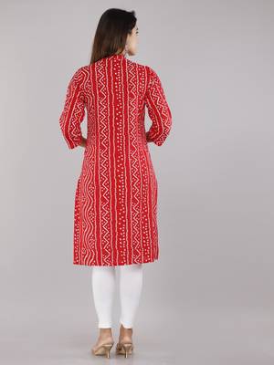 Red embroidered rayon embroidered-kurtis 4