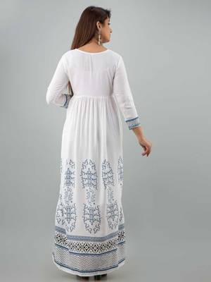 White embroidered rayon embroidered-kurtis 2