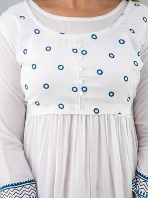 White embroidered rayon embroidered-kurtis 3