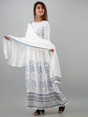 White embroidered rayon embroidered-kurtis 5