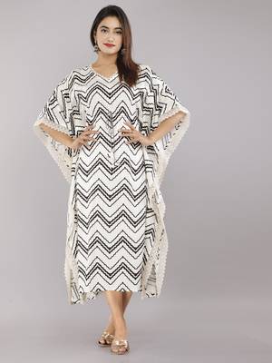 White embroidered cotton embroidered-kurtis 1
