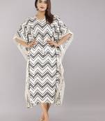 White embroidered cotton embroidered-kurtis