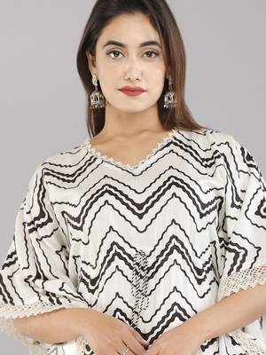 White embroidered cotton embroidered-kurtis 4