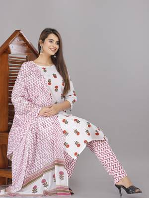 White embroidered cotton embroidered-kurtis 1