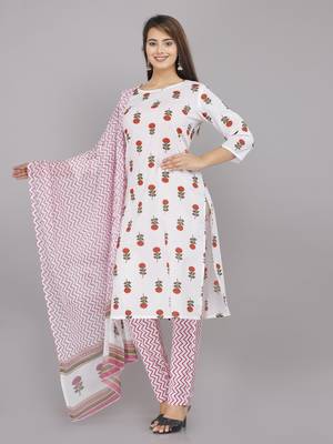 White embroidered cotton embroidered-kurtis 3