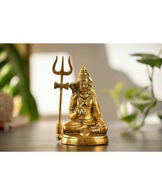 Fashion Bizz Gold Metal Lord Shiva showpiece 1