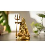 Fashion Bizz Gold Metal Lord Shiva showpiece