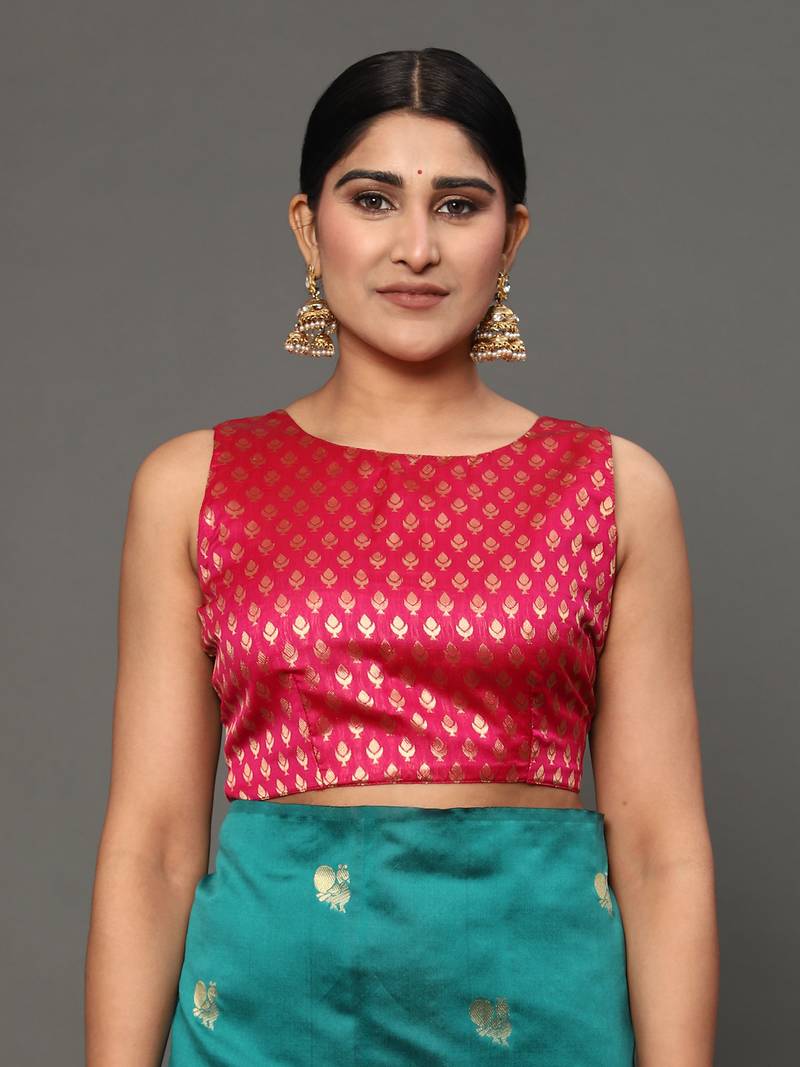 Glemora Rama Designer Ethnic Wear Silk Blend Banarasi Traditional Saree