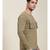 Khaki Double Pocket Full Sleeve Regular T-Shirt
