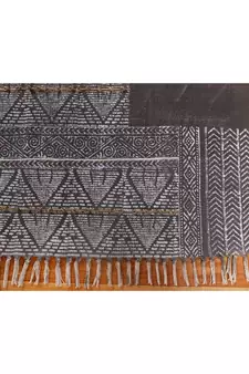10x16 Ft Hand Block Printed Rug Handmade Cotton Dhurrie Area Kitchen Carpet Flatwoven Throw Rug