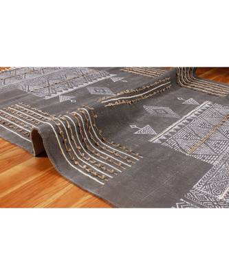 2.6x10 Ft Hand Block Printed Rug Handmade Cotton Dhurrie Area Kitchen Carpet Flatwoven Throw Rug 7