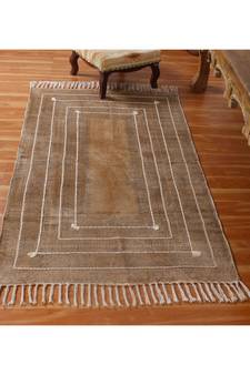 4x6 Ft Handmade Cotton Dhurrie Area Kitchen Carpet Flatwoven Throw Rug
