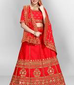 Red Colour Dulhan Lehenga Choli, Wedding Lehenga Choli