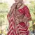 Red gotta patti georgette semi stitched lehenga