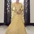 yellow colored sequins, foil mirror, thread, embroidered georgette semi stitched lehenga