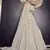 White thread embroidery georgette semi stitched lehenga