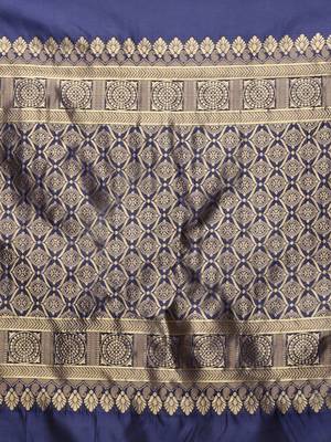 Glemora Rama Beautiful Ethnic Wear Silk Blend Banarasi Traditional Saree 4