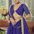 Purple sequins embroidered organza Semi Stitched bollywood Lehenga
