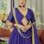 Purple sequins embroidered organza Semi Stitched bollywood Lehenga
