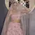 Gorgeous Baby-pink 3mm and 7mm sequins embroidered georgette fabric party wear lehenga choli