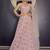 Gorgeous Baby-pink 3mm and 7mm sequins embroidered georgette fabric party wear lehenga choli
