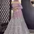Mauve gotta patti georgette semi stitched lehenga