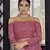 Pink thread embroidery georgette semi stitched lehenga