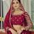 Red zari embroidered with mirror work georgette Bridal Lehenga choli