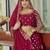 Red zari embroidered with mirror work georgette Bridal Lehenga choli
