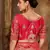Peach woven banarasi silk saree 
