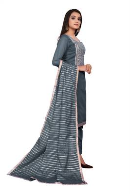 Grey stone chanderi salwar 3