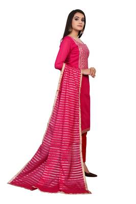 Pink stone chanderi salwar 3