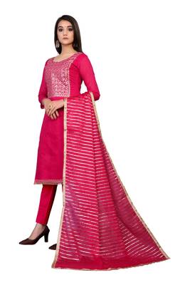 Pink stone chanderi salwar 4