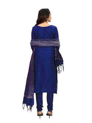 Navy-blue jacquard banarasi salwar 2