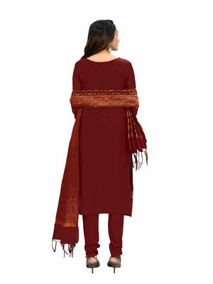 Wine jacquard banarasi salwar 2