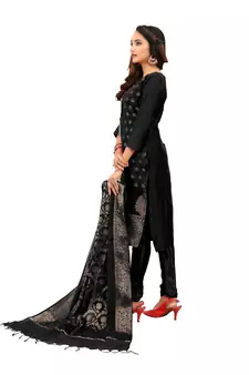 Black Jacquard Banarasi Salwar