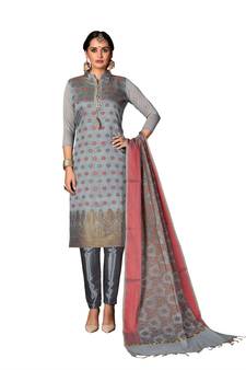 Grey booti banarasi salwar