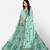 sweet Sky-blue Thread, Zari, and Sequins Embroidered georgette Semi Stitched Lehenga