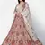 good-looking Off-white Thread, Zari, and Sequins Embroidered georgette semi stitched lehenga