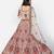 good-looking Off-white Thread, Zari, and Sequins Embroidered georgette Semi Stitched Lehenga