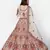good-looking Off-white Thread, Zari, and Sequins Embroidered georgette semi stitched lehenga