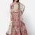 good-looking Off-white Thread, Zari, and Sequins Embroidered georgette Semi Stitched Lehenga