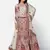 good-looking Off-white Thread, Zari, and Sequins Embroidered georgette semi stitched lehenga