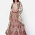 good-looking Off-white Thread, Zari, and Sequins Embroidered georgette Semi Stitched Lehenga