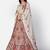 good-looking Off-white Thread, Zari, and Sequins Embroidered georgette Semi Stitched Lehenga
